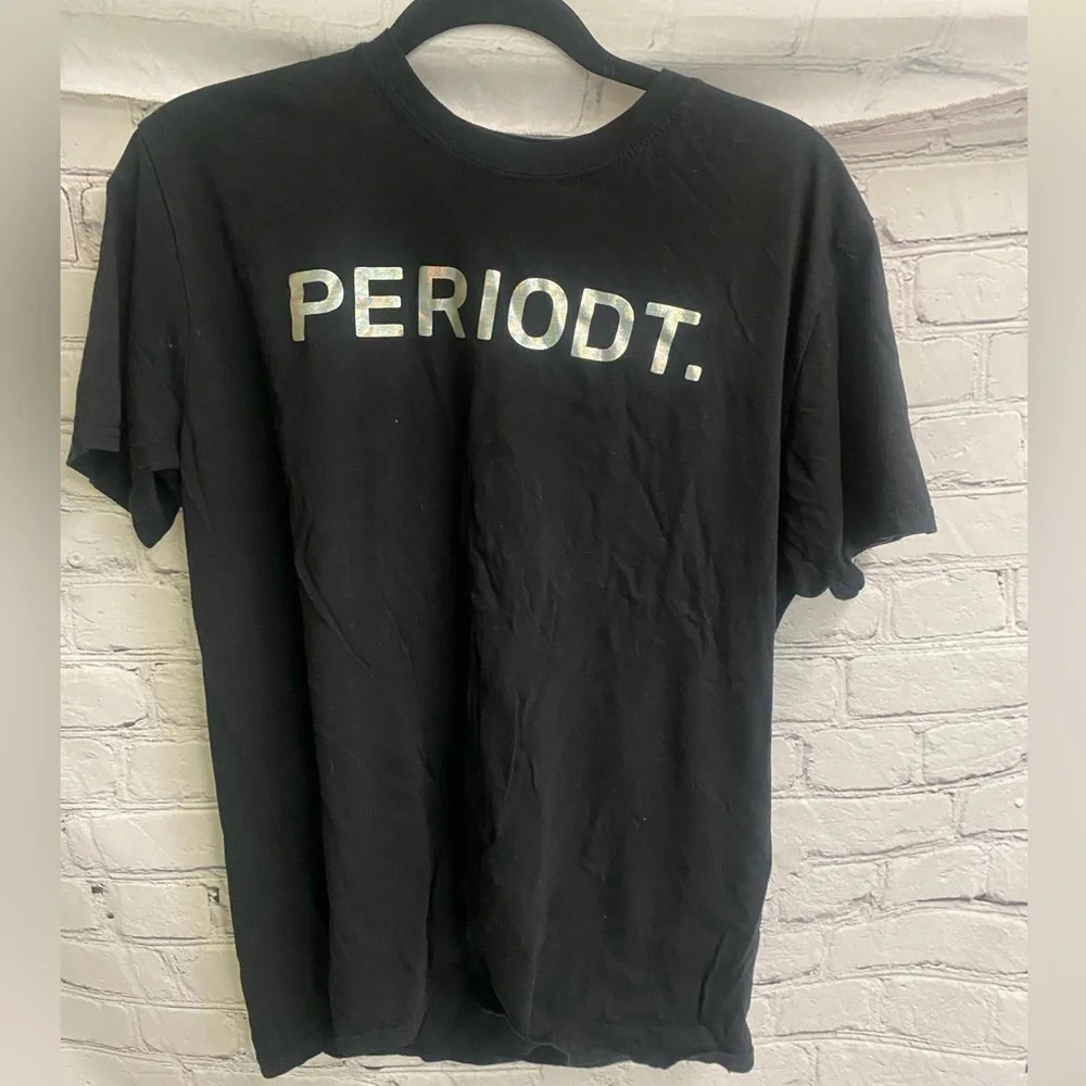 5/$20 Women’s Hot Topic Iridescent Graphic Tee‎ Shirt Large Black